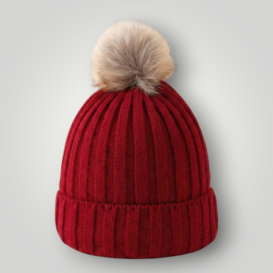 Bonnet Rouge Femme Image