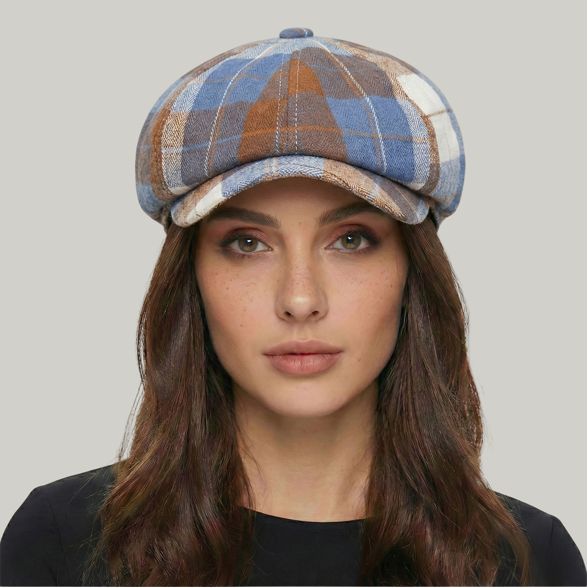 Béret Gavroche Bleu Vintage