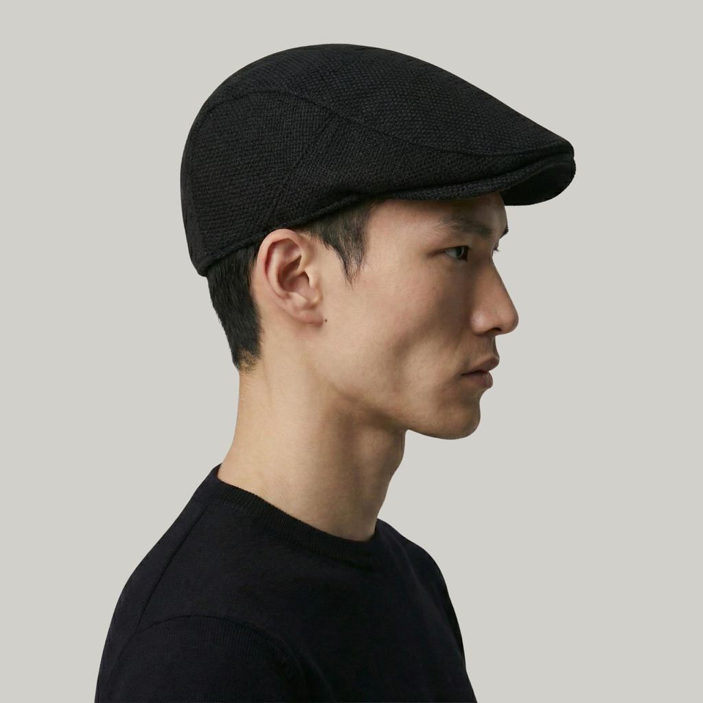 Béret Homme Noir Léger