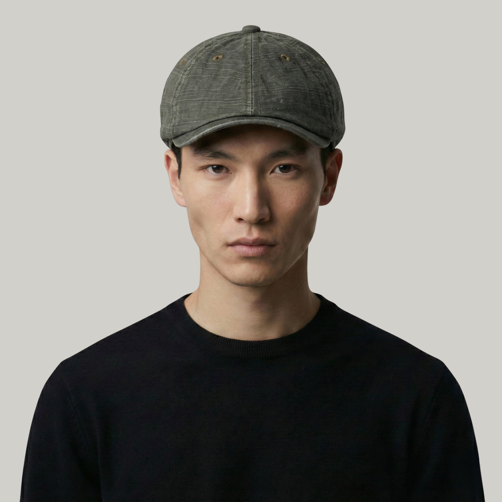 Béret Homme Vert Délavé