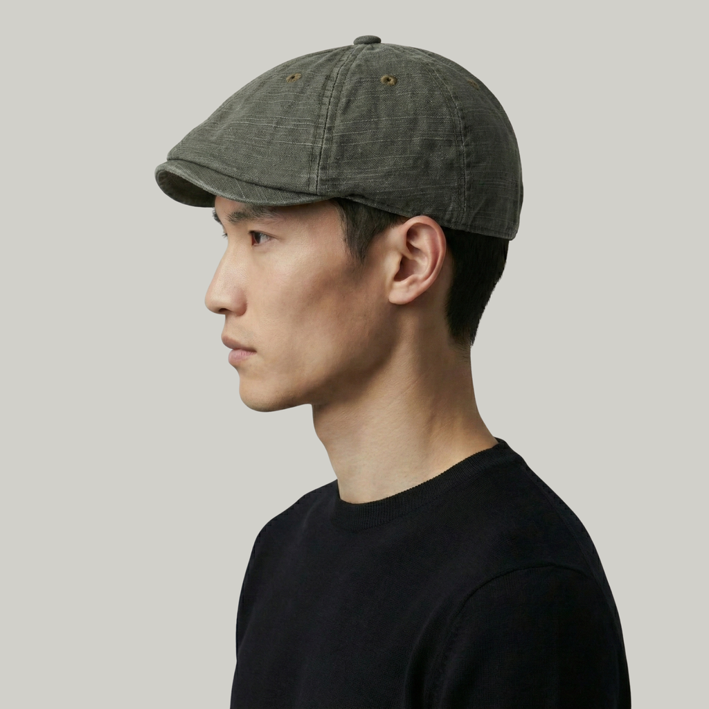 Béret Homme Vert Délavé