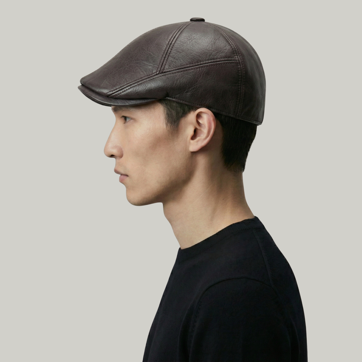 Béret Homme Marron Cache Oreille