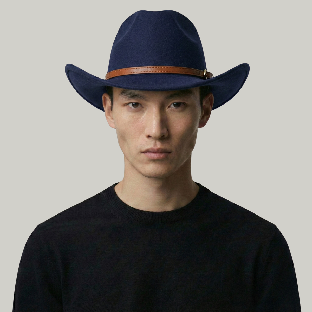 Chapeau de Cowboy Homme Bleu Doux