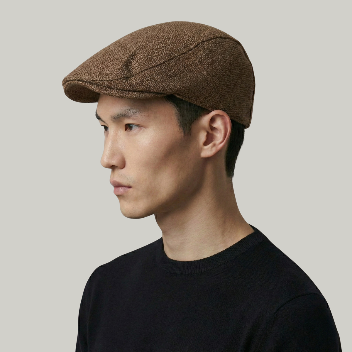 Béret Homme Marron Léger