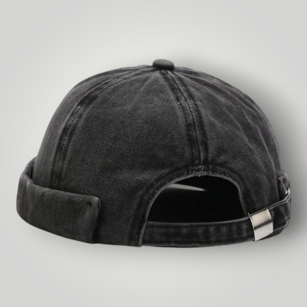 Bonnet Docker Noir Délavé