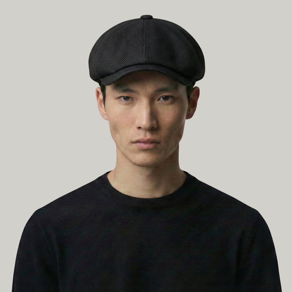 Béret Gavroche Noir Simple