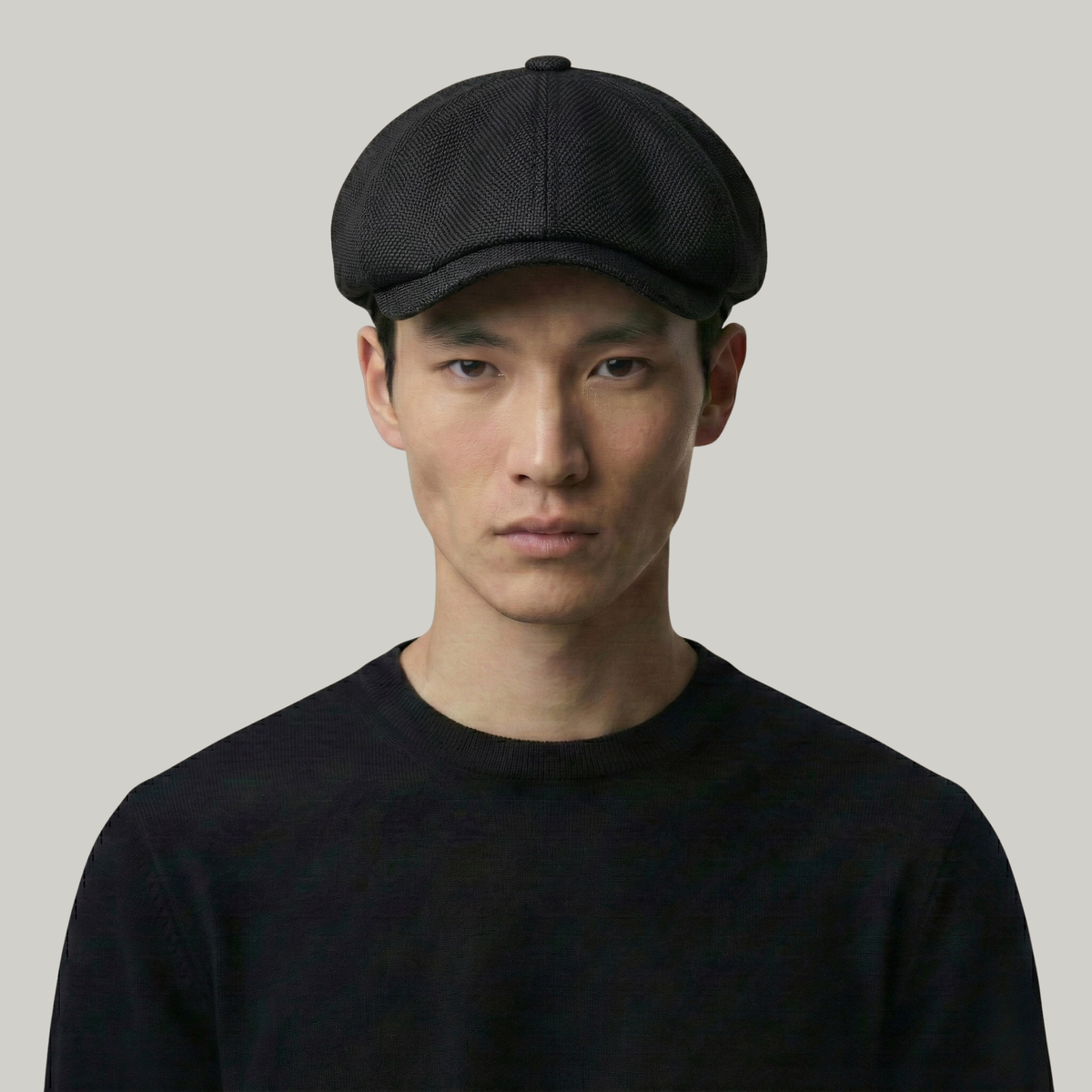 Béret Gavroche Noir Simple