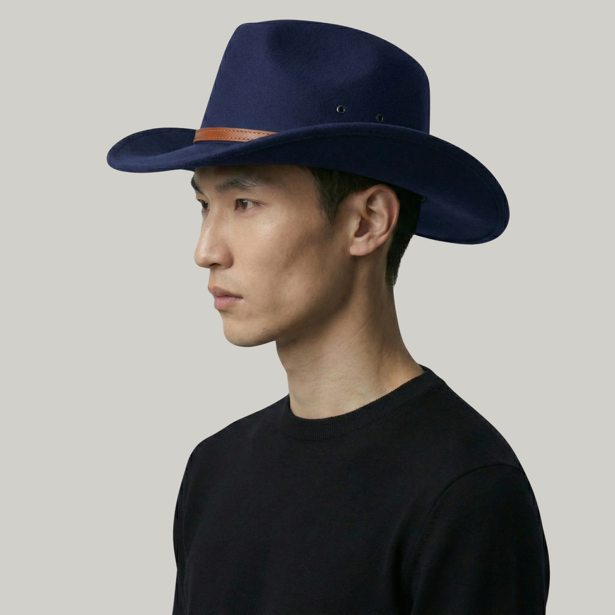 Chapeau de Cowboy Homme Bleu Doux