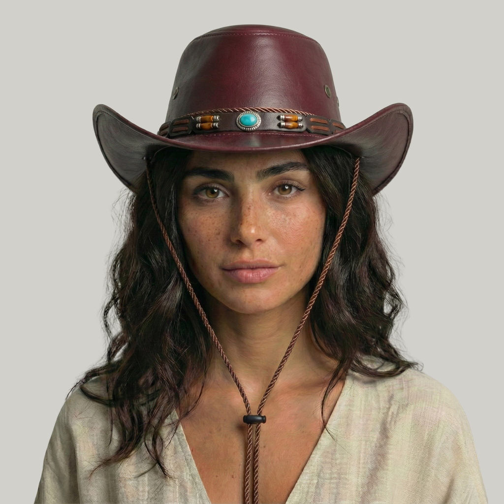 Chapeau de Cowboy Rouge Campagne