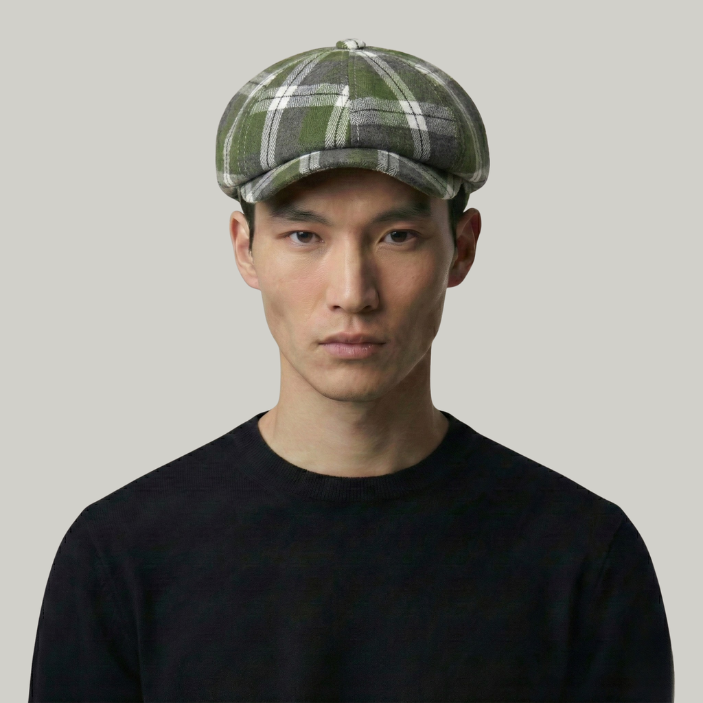 Béret Gavroche Vert Vintage