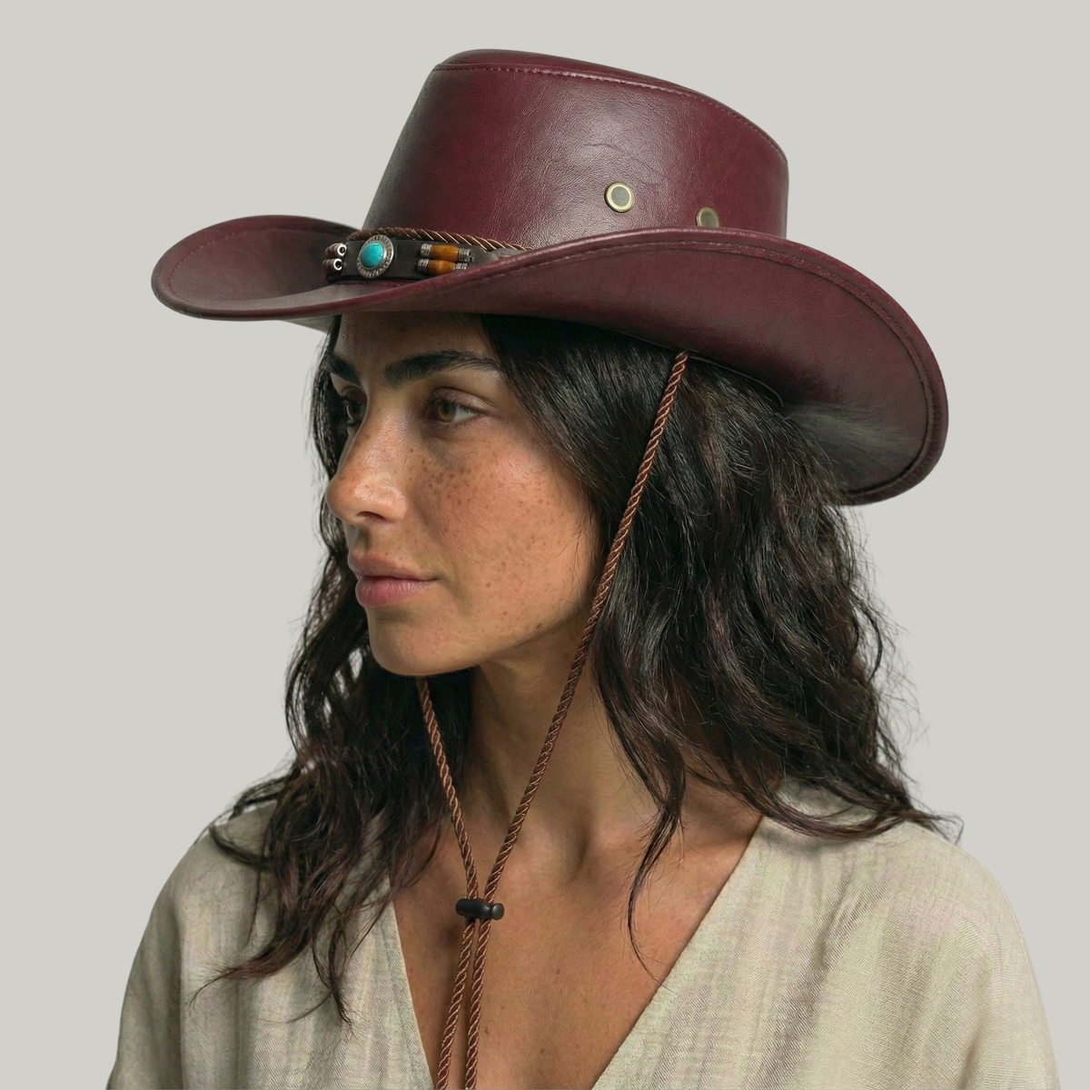 Chapeau de Cowboy Rouge Campagne