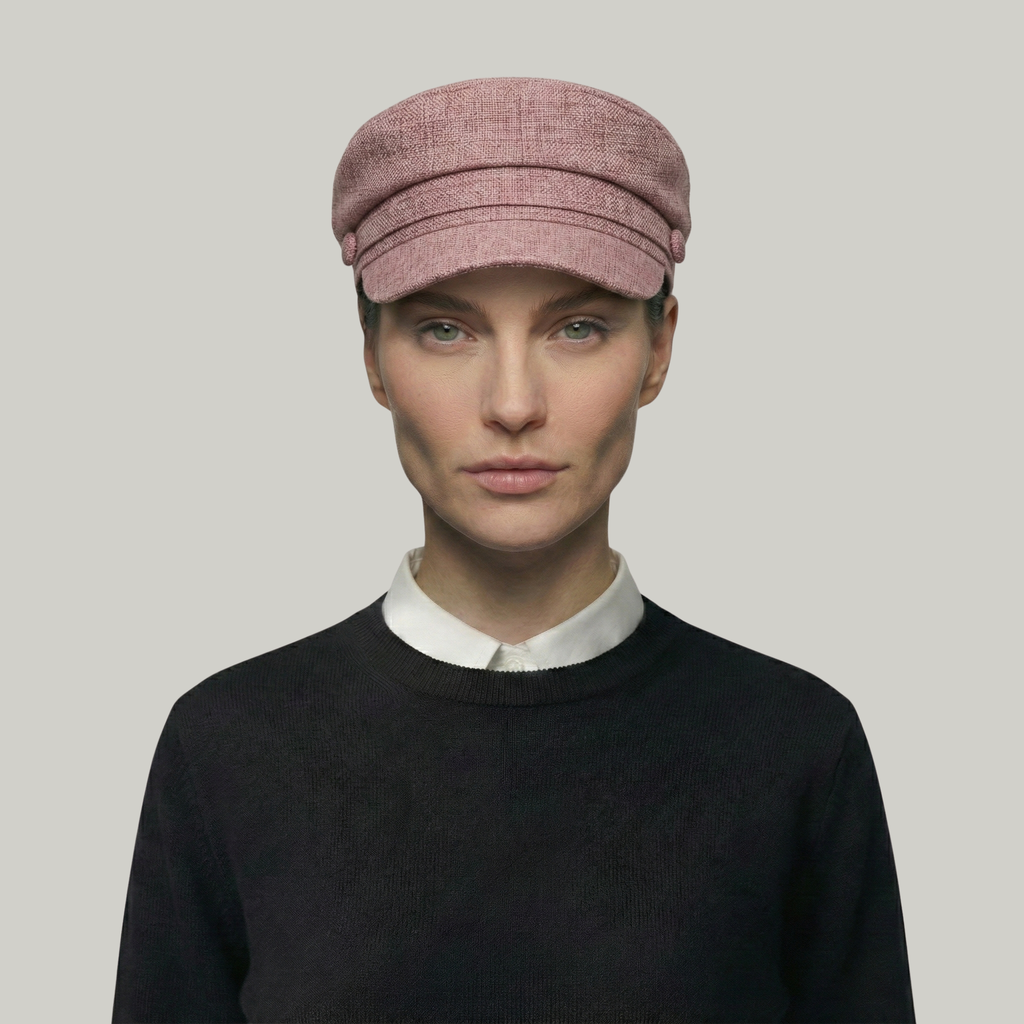 Béret Gavroche Femme Rose Simple