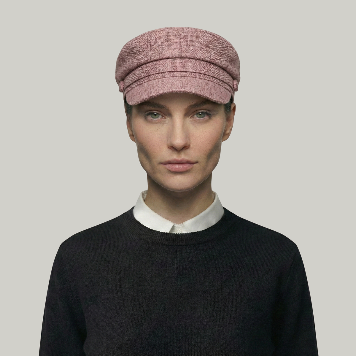 Béret Gavroche Femme Rose Simple