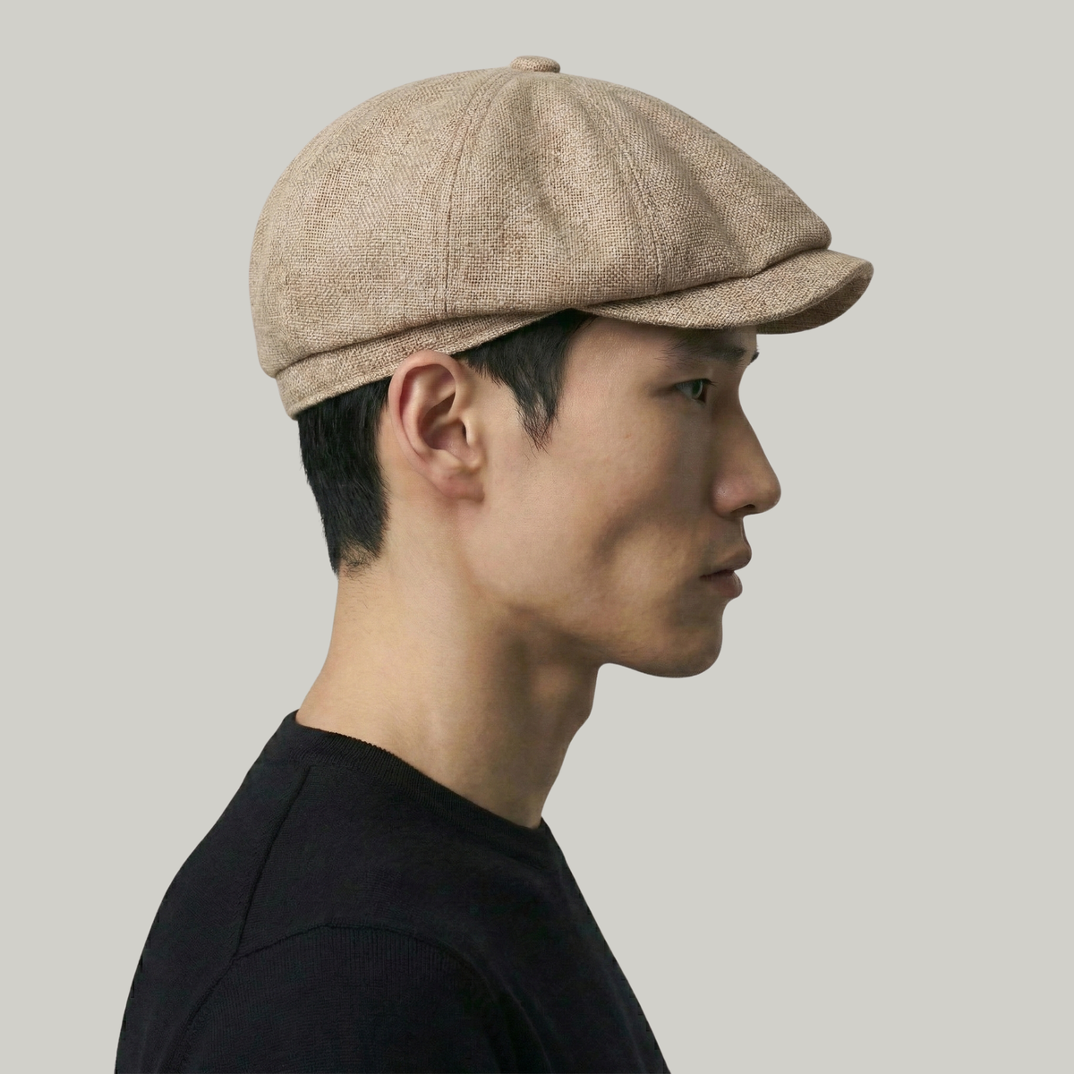 Béret Gavroche Beige Simple