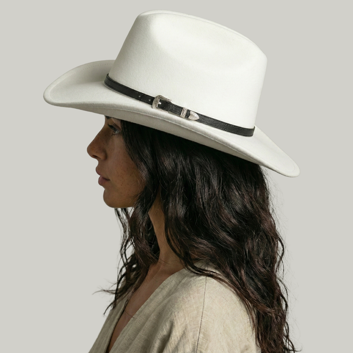 Chapeau de Cowboy Blanc Classe