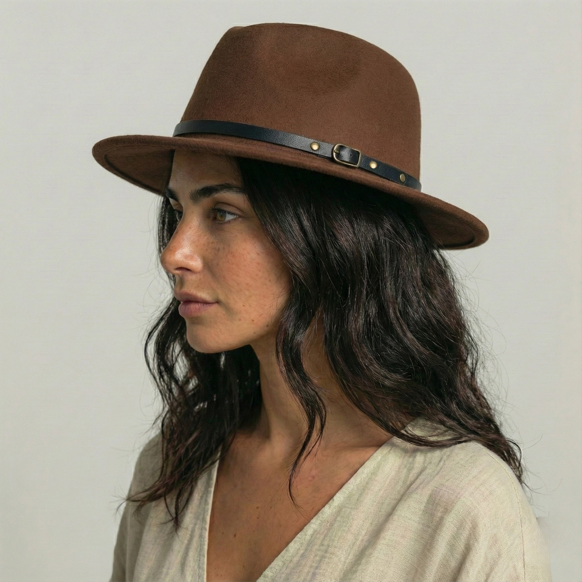 Chapeau Fedora Marron Classique