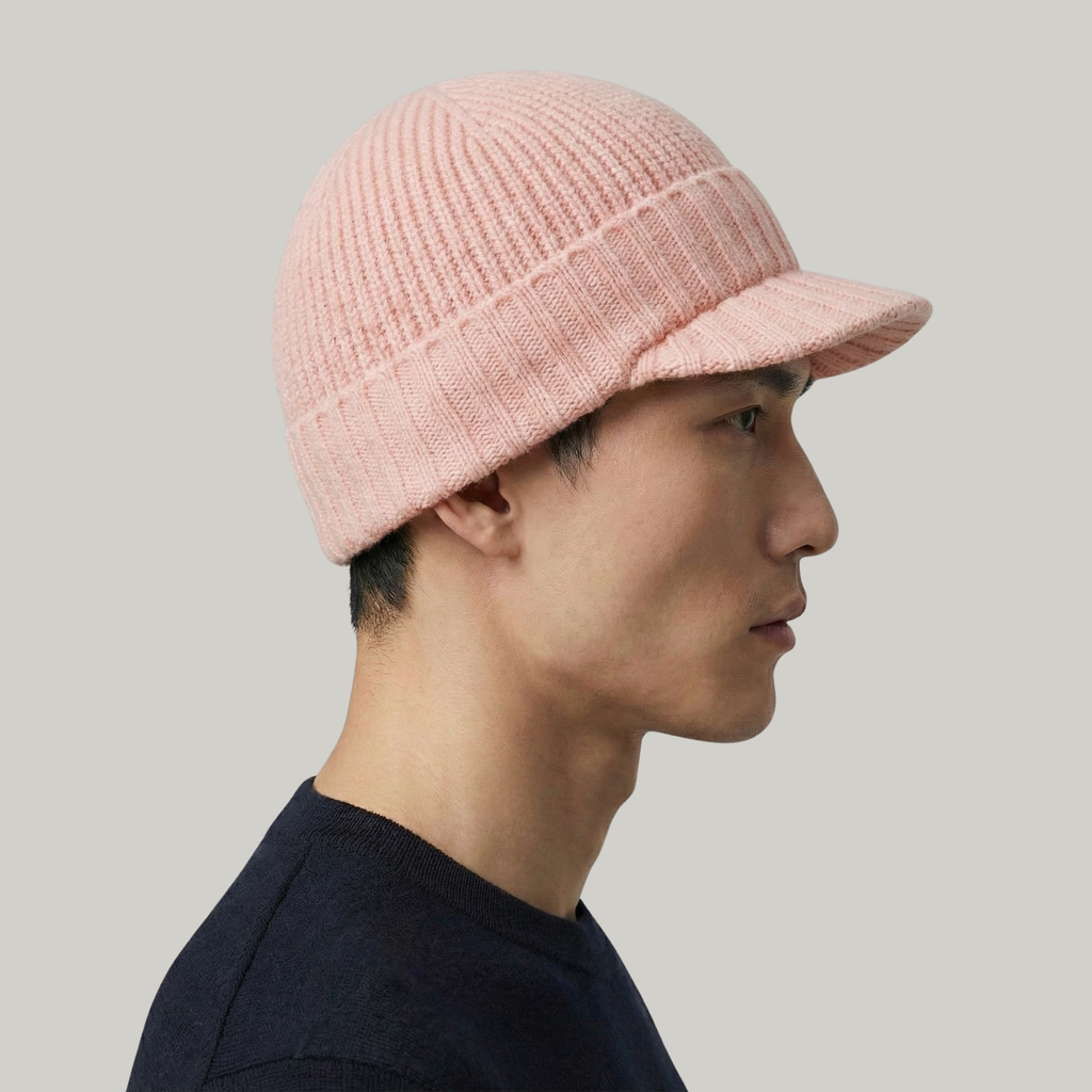 Bonnet Casquette Rose Double Sens