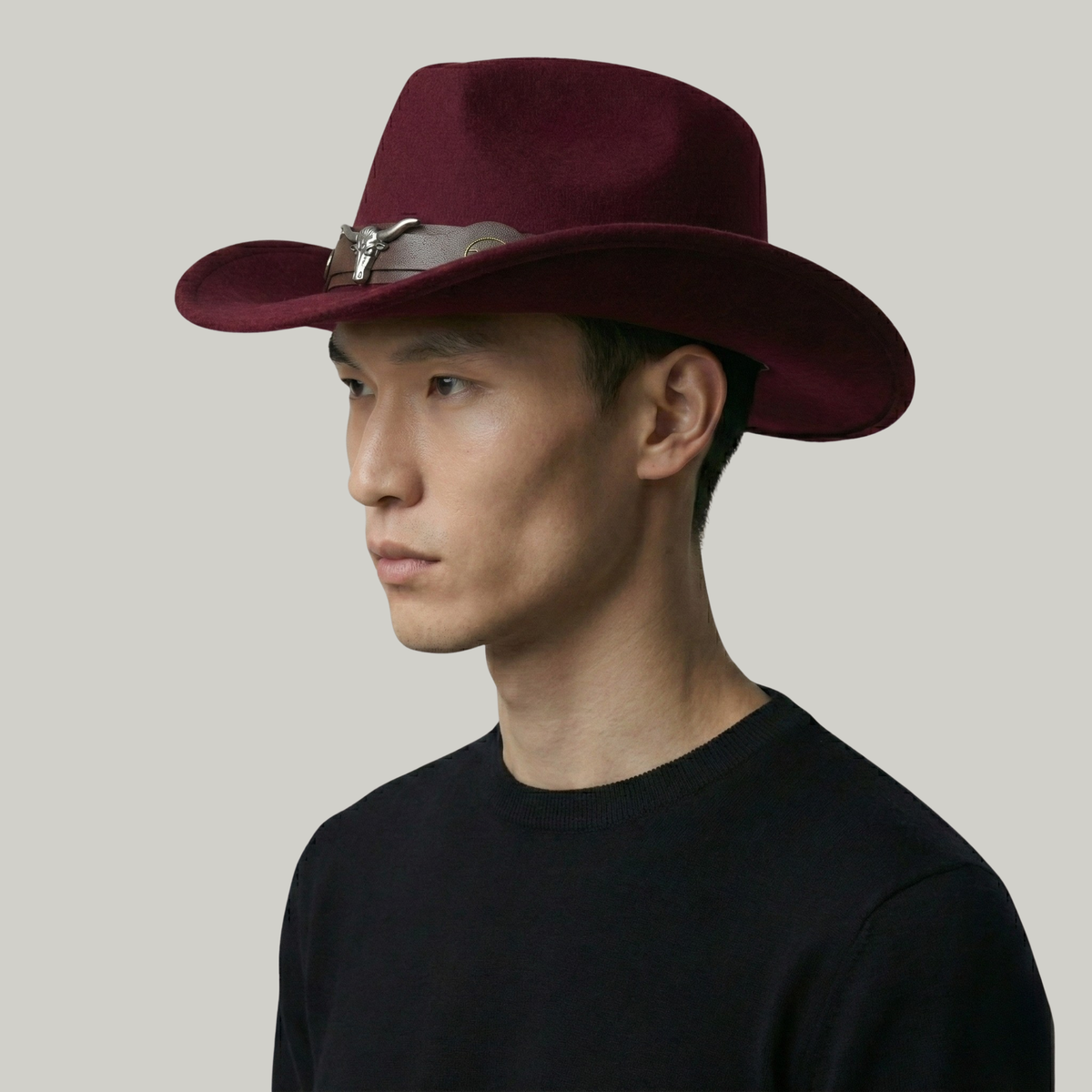 Chapeau de Cowboy Rouge Taureau