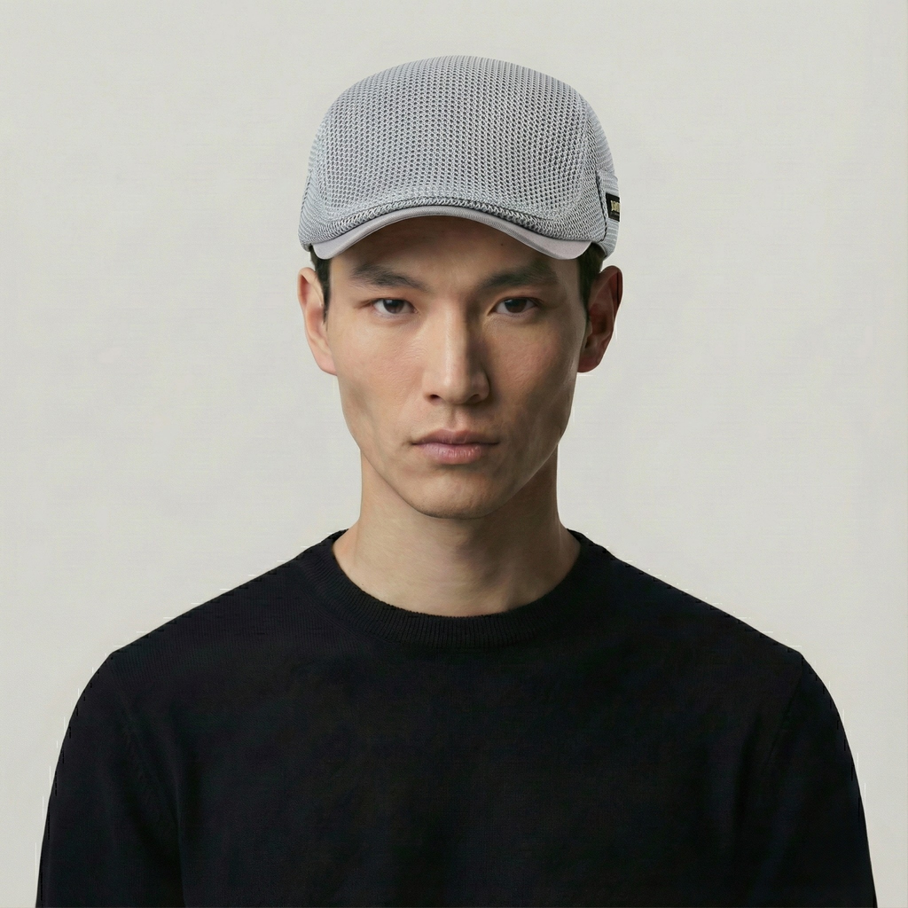 Béret Homme Gris en Maille