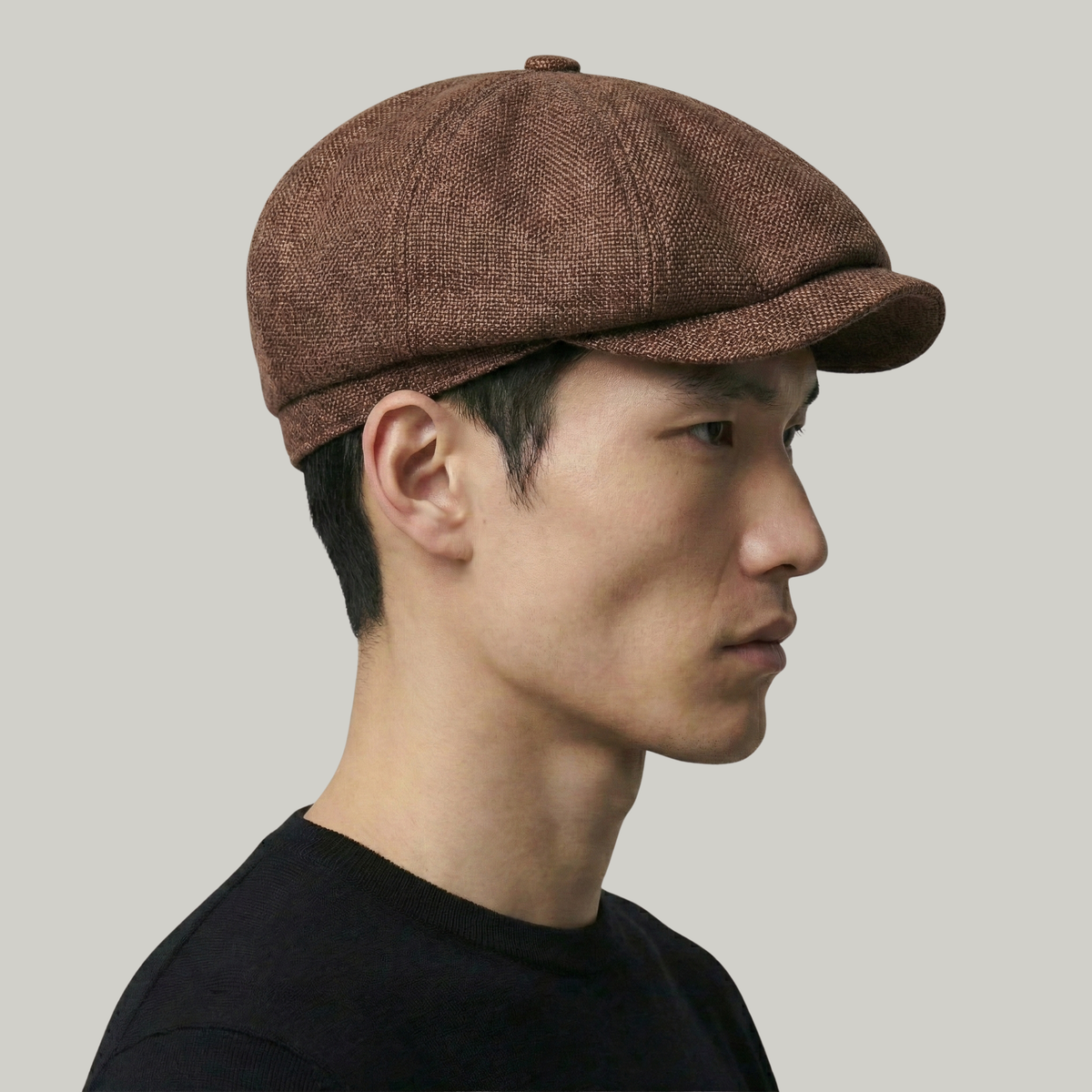 Béret Gavroche Marron Simple