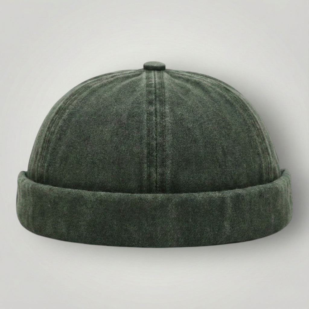 Bonnet Docker Vert Délavé