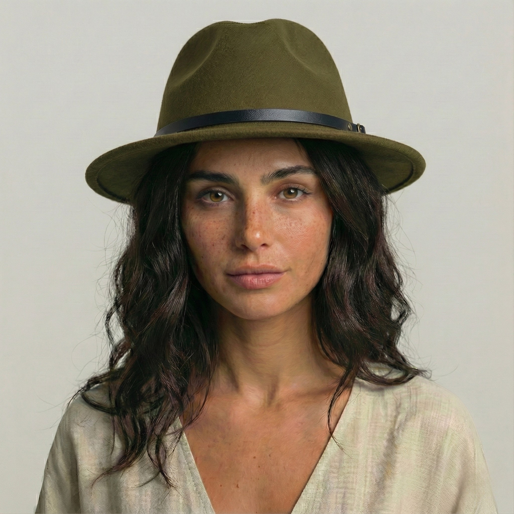 Chapeau Fedora Vert Classique