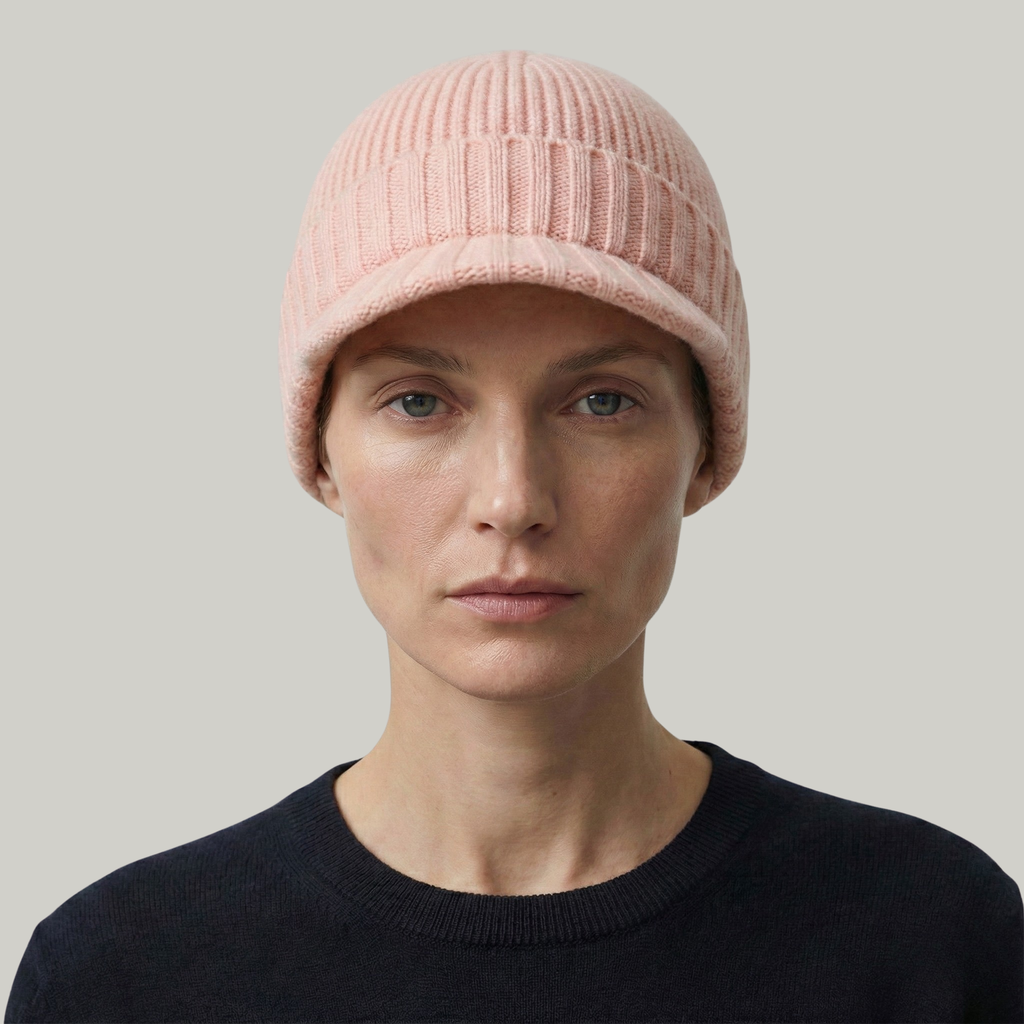 Bonnet Casquette Rose Double Sens