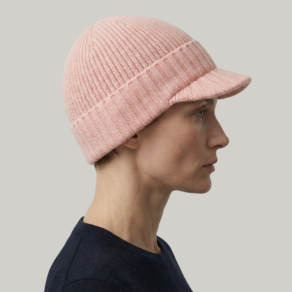 Bonnet Casquette Rose Double Sens
