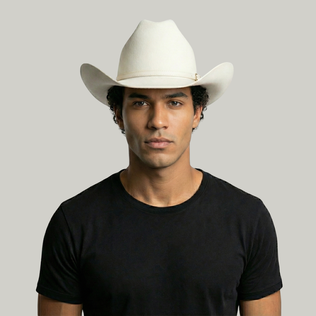 Chapeau Cowboy Blanc Uni