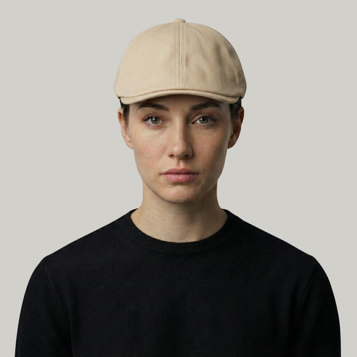 Béret Beige avec Patch