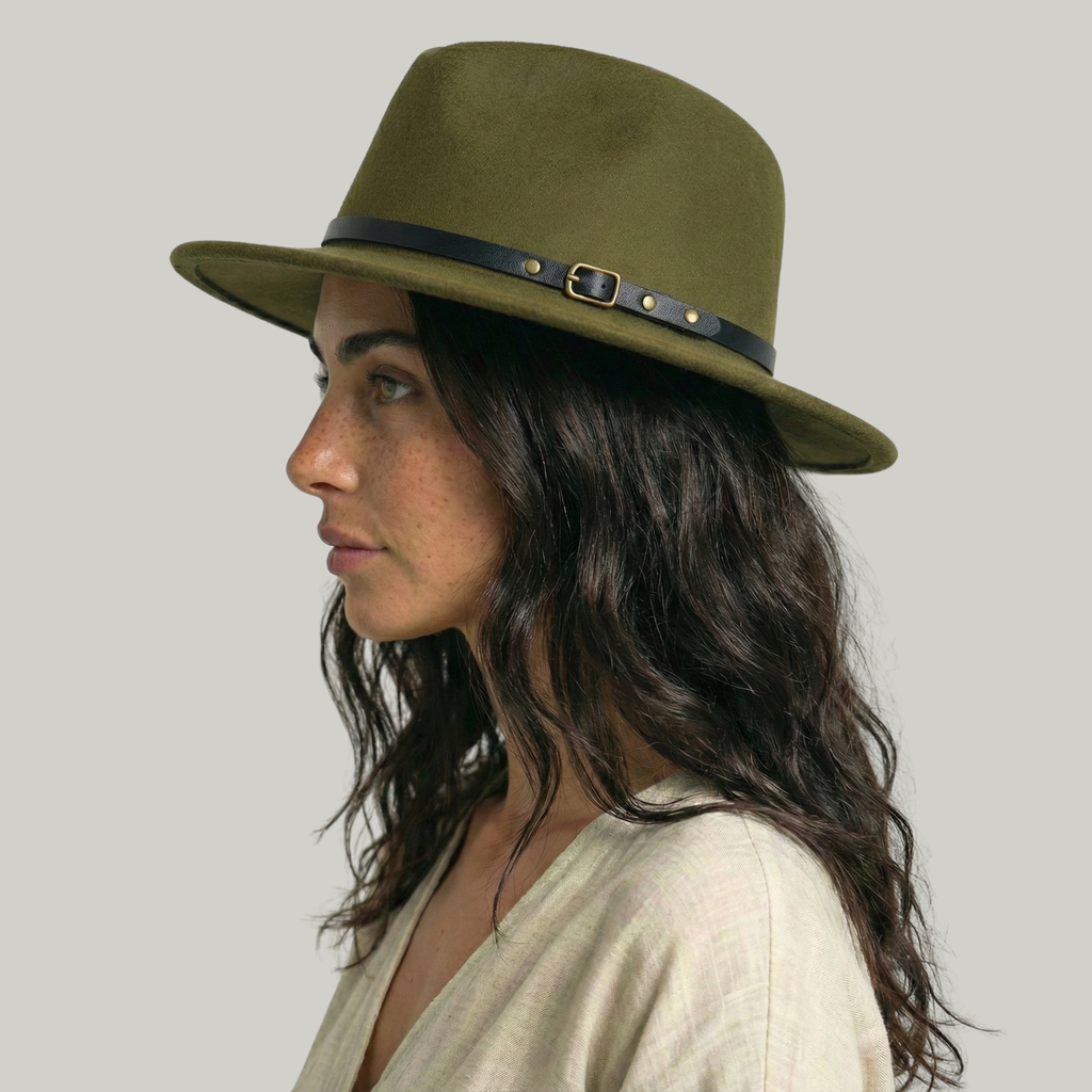 Chapeau Fedora Vert Classique