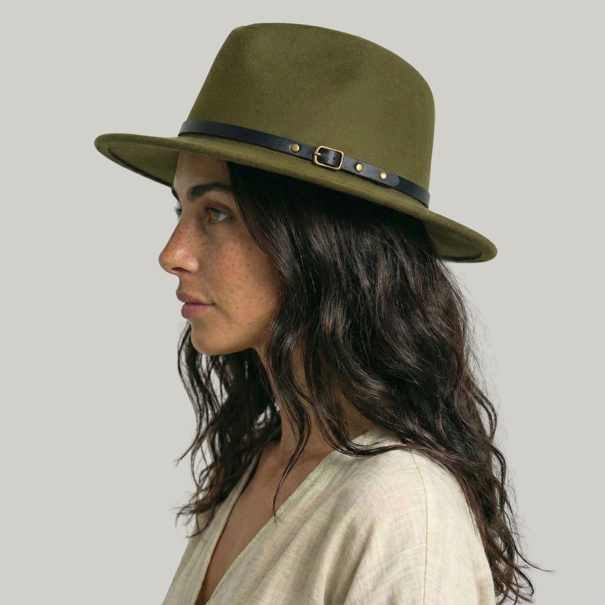 Chapeau Fedora Vert Classique