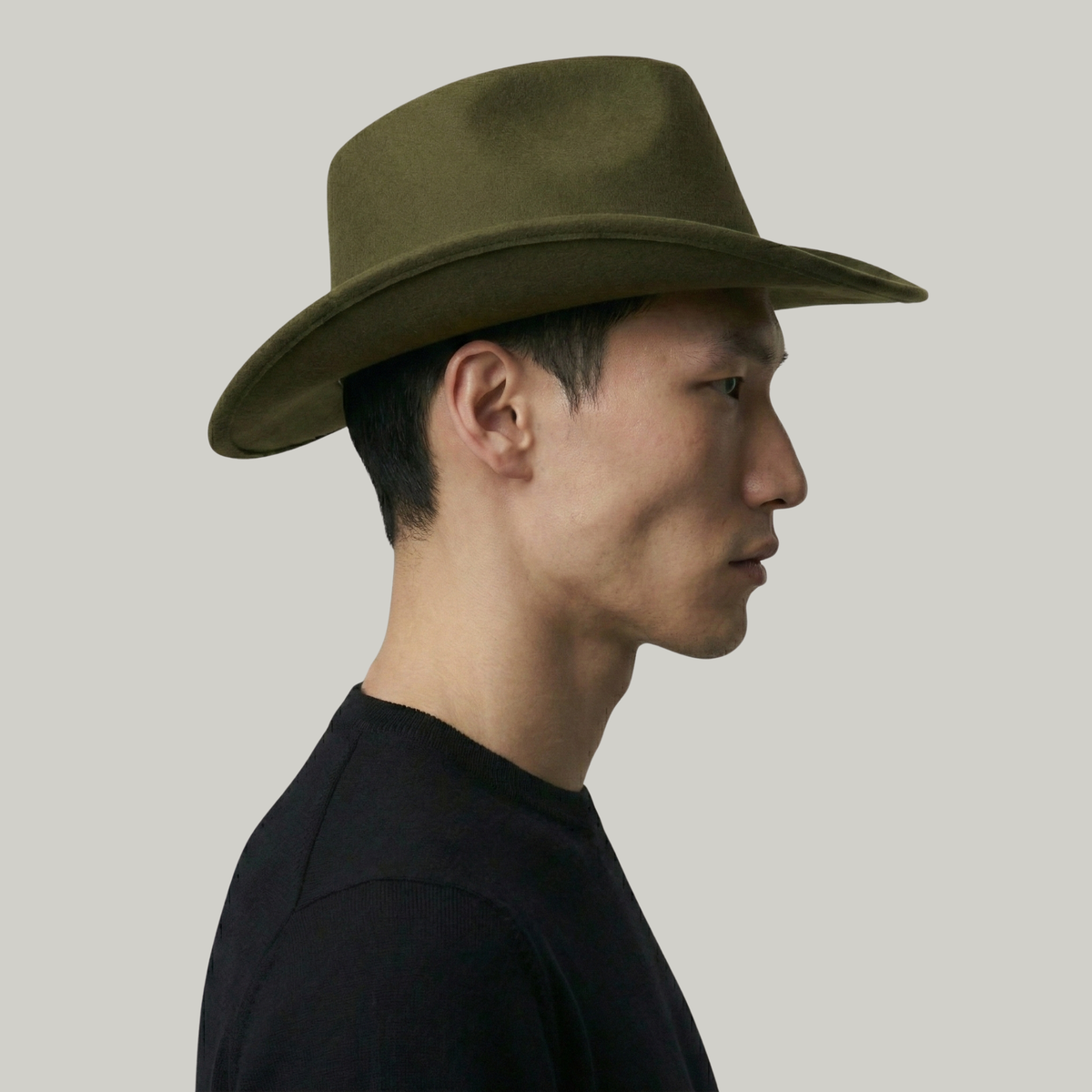 Chapeau de Cowboy Vert Sans Motif