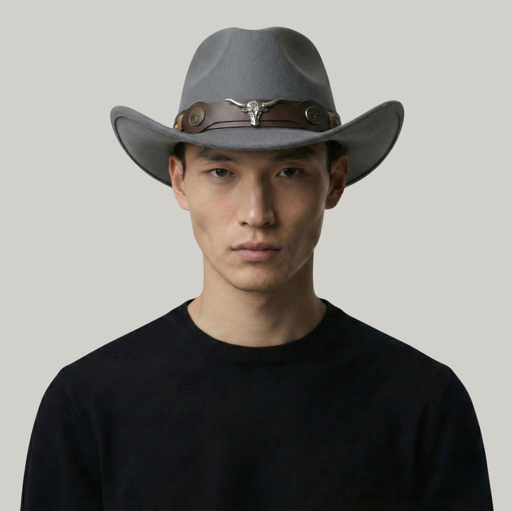 Chapeau de Cowboy Gris Taureau