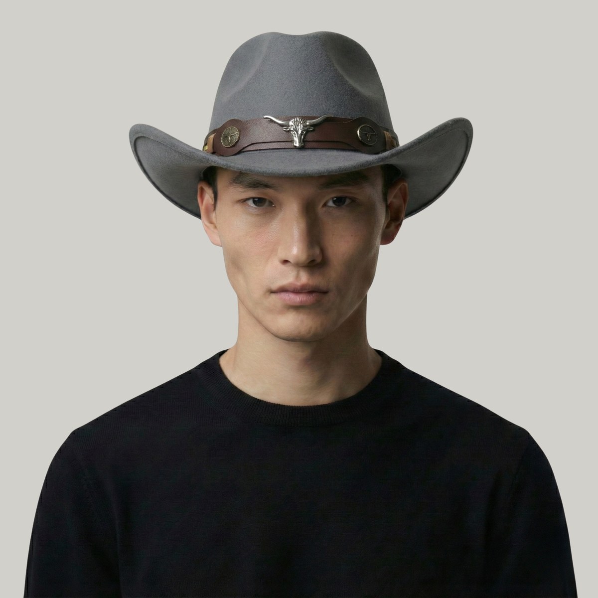 Chapeau de Cowboy Gris Taureau