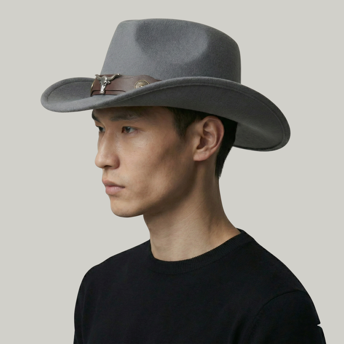 Chapeau de Cowboy Gris Taureau