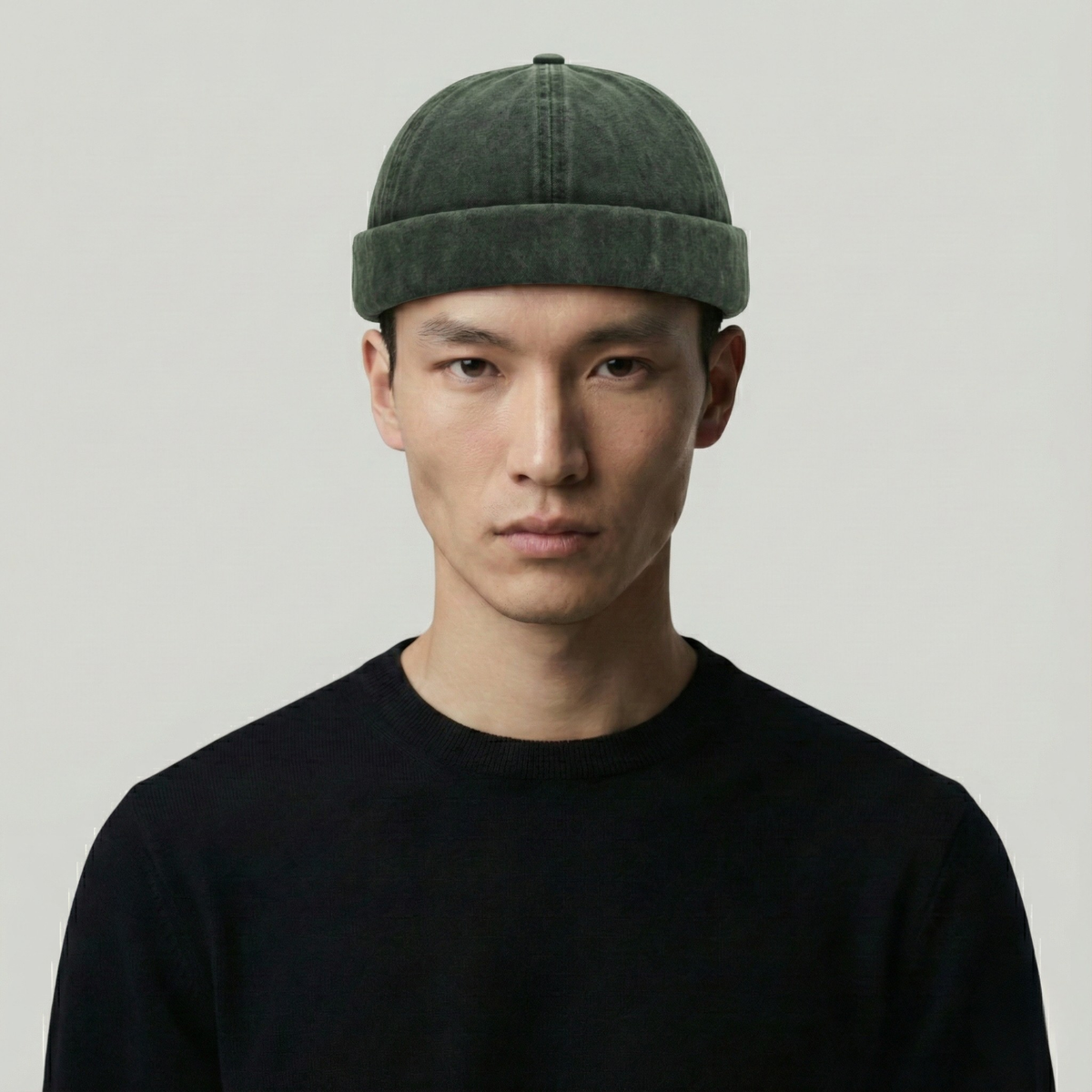 Bonnet Docker Vert Délavé