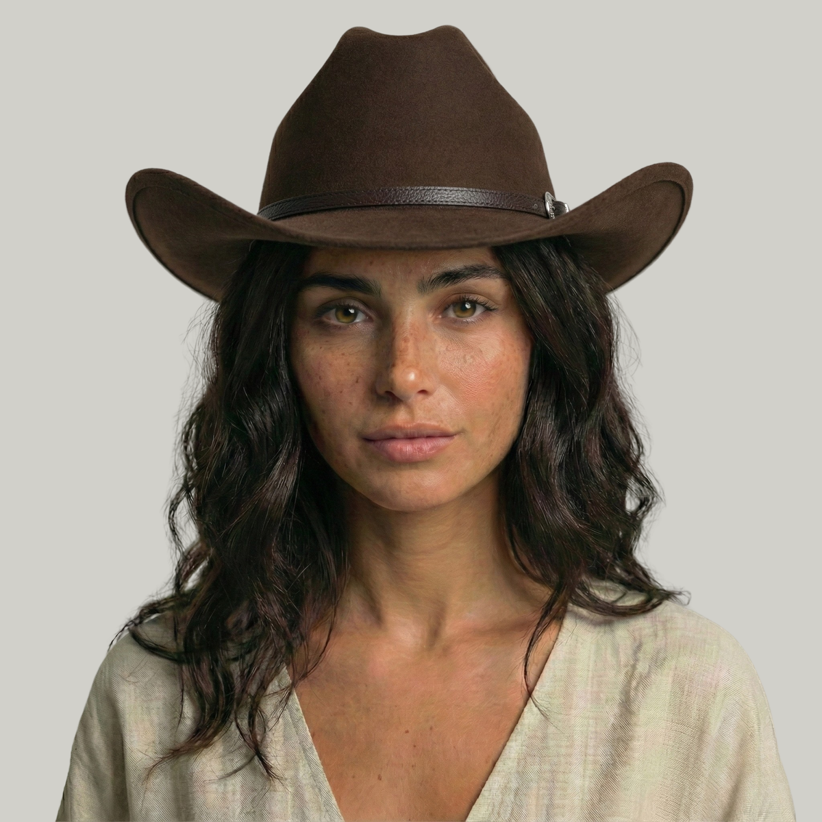 Chapeau de Cowboy Marron Classe