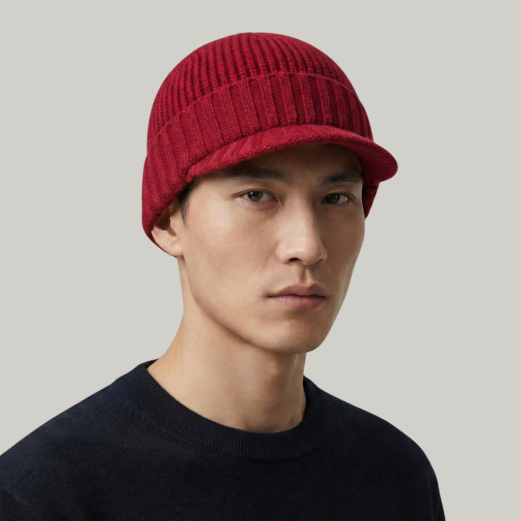 Bonnet Casquette Rouge Double Sens