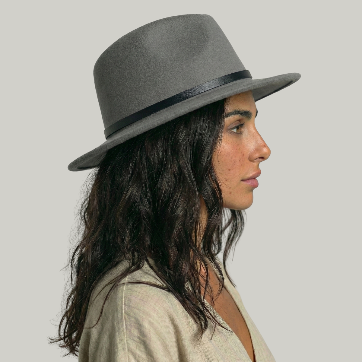 Chapeau Fedora Gris Classique