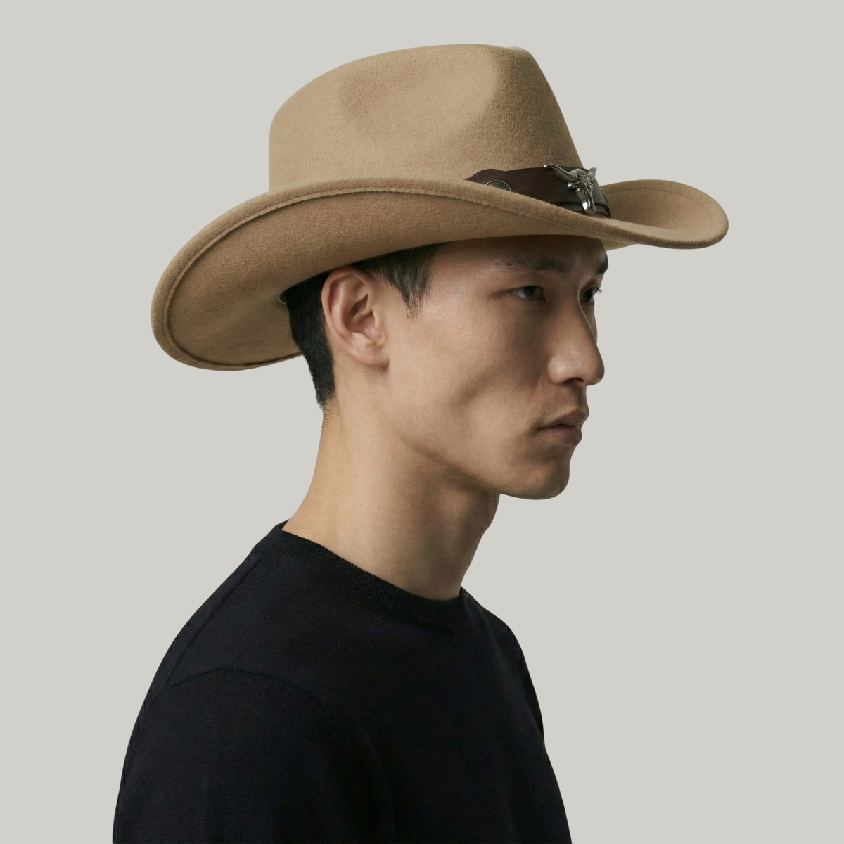 Chapeau de Cowboy Beige Taureau