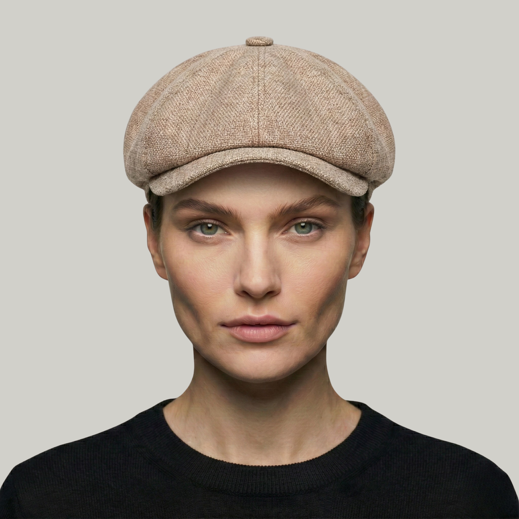 Béret Gavroche Beige Simple