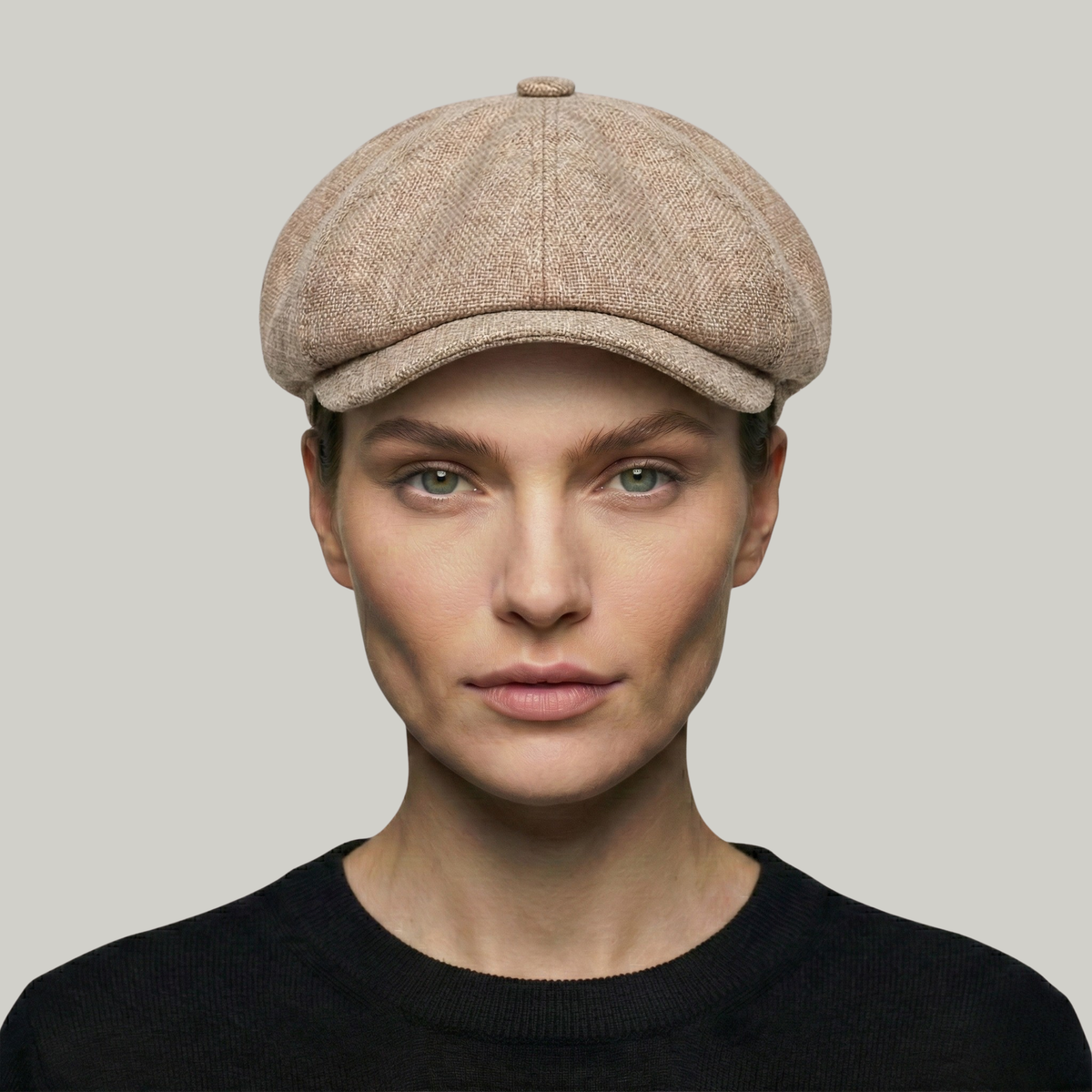 Béret Gavroche Beige Simple