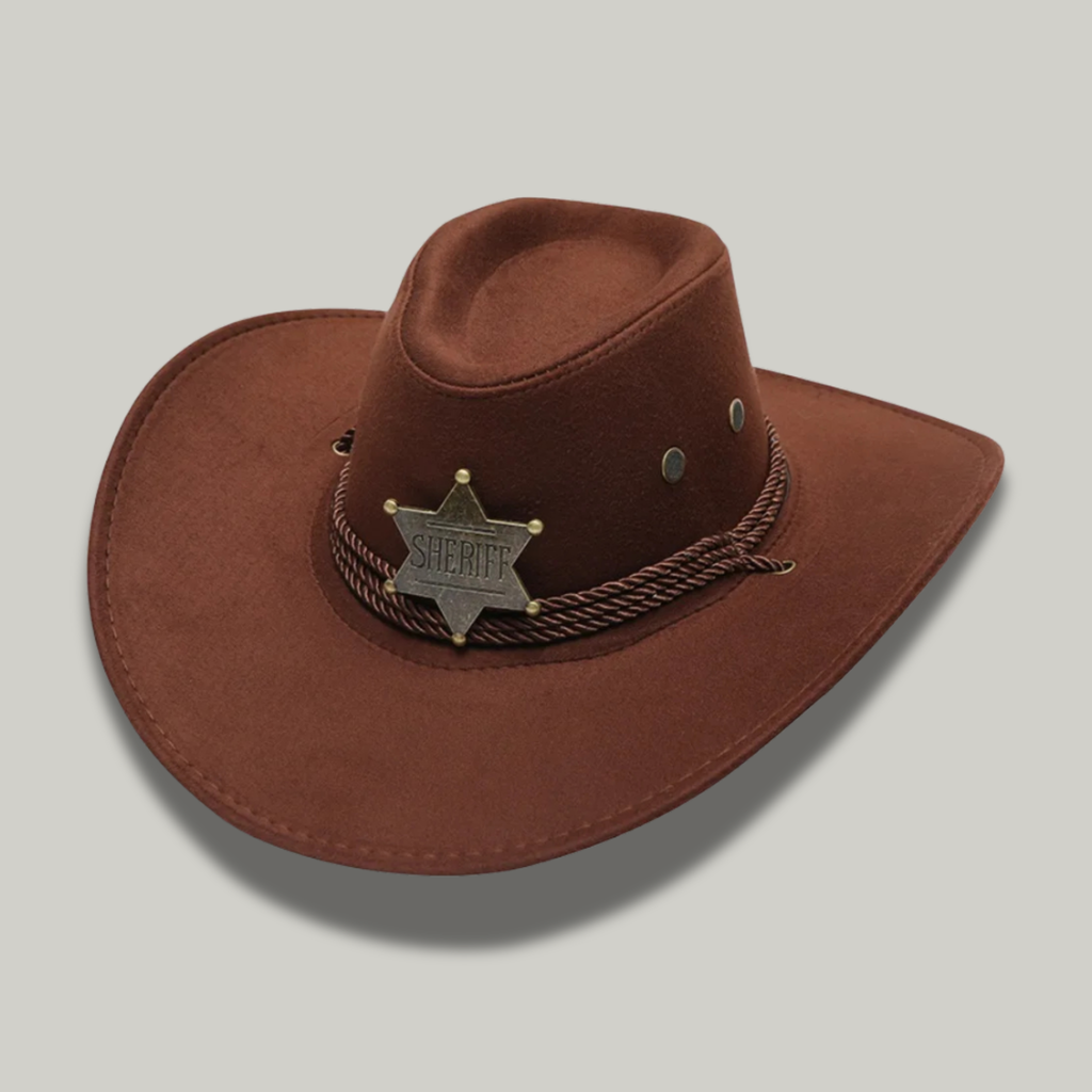 Chapeau de Cowboy Femme Marron Sheriff