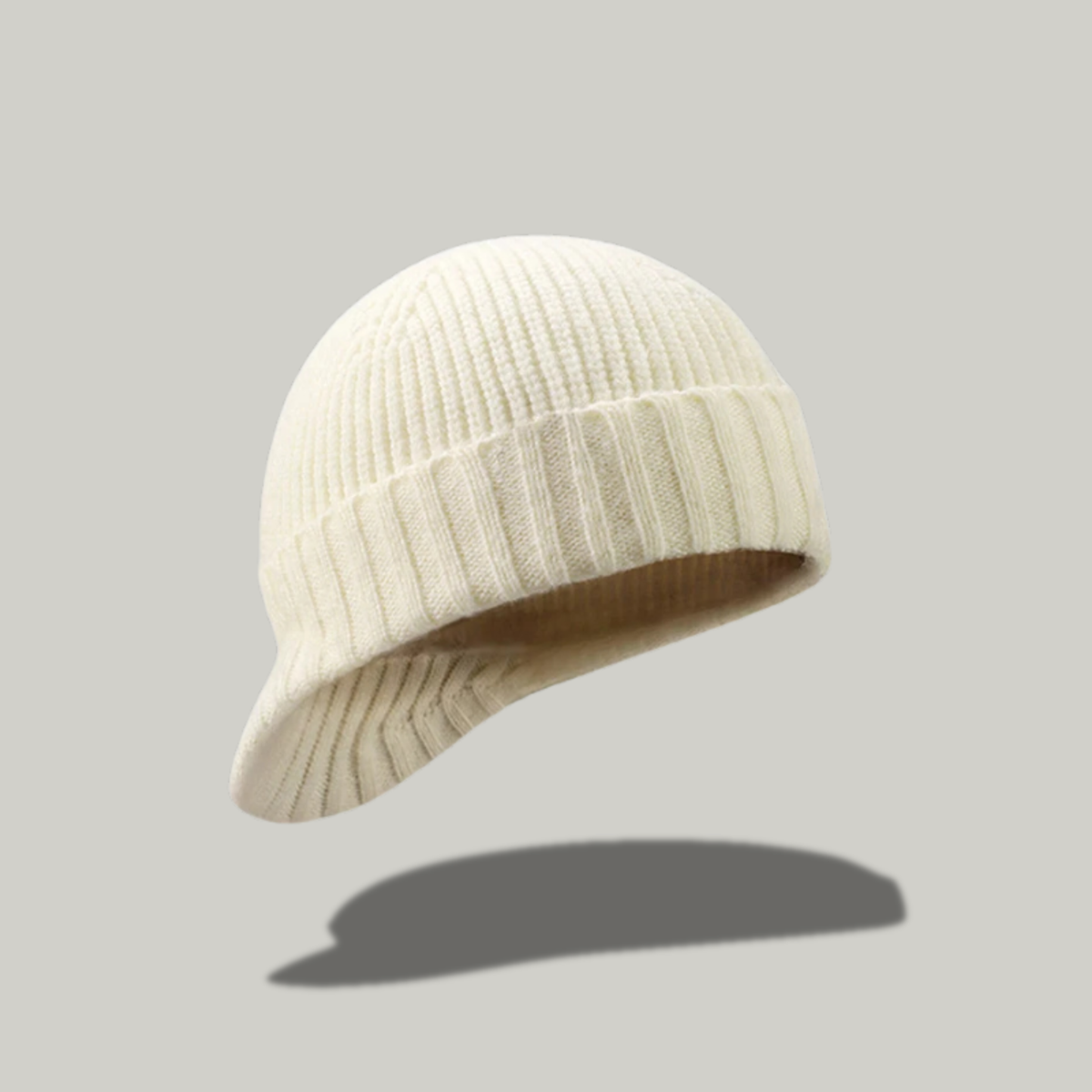 Bonnet Casquette Beige Double Sens