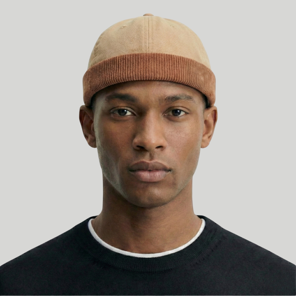 Bonnet Docker Beige Vintage