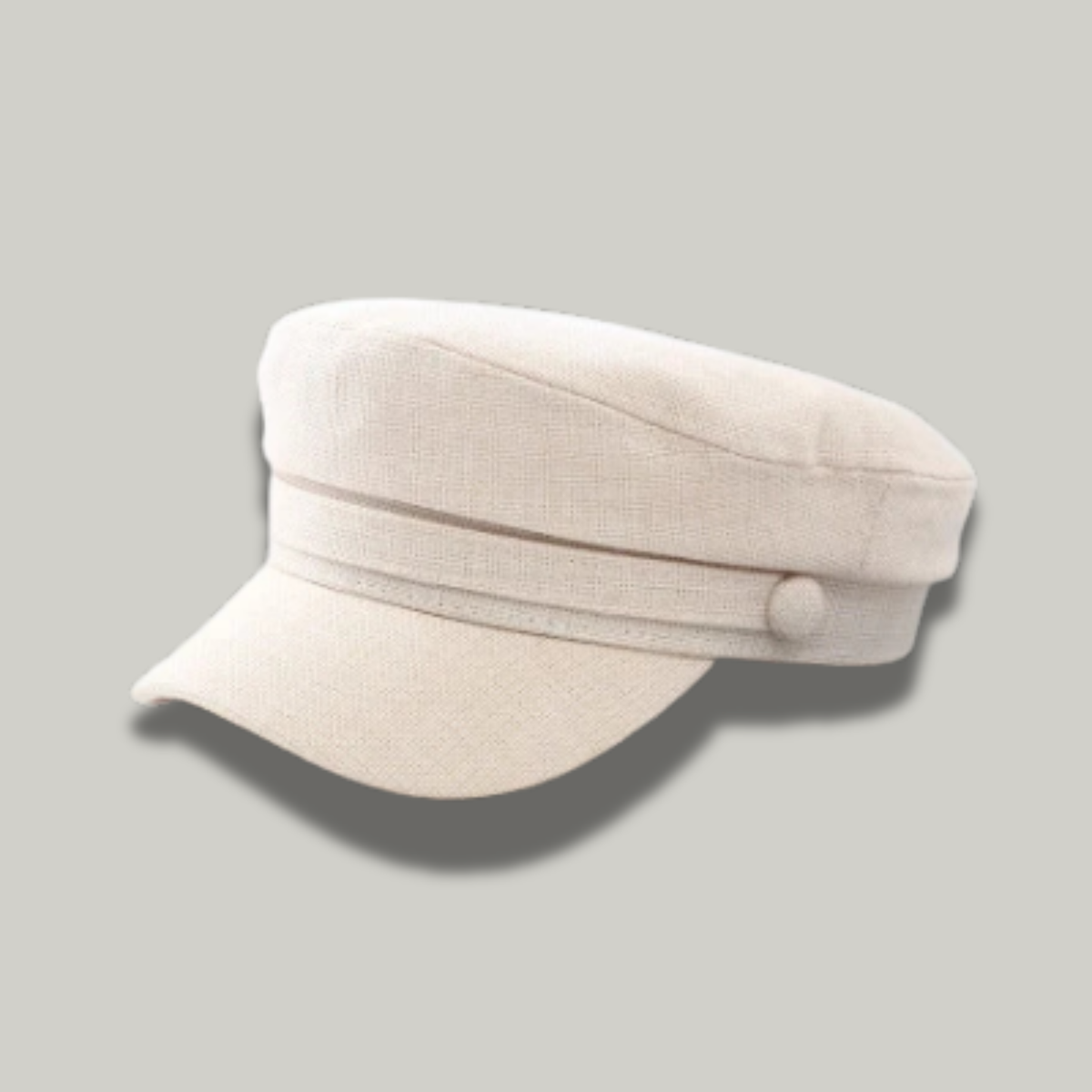 Béret Gavroche Femme Blanc Simple