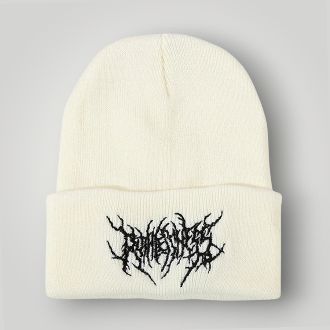 Bonnet Hiver Femme Blanc Gothique