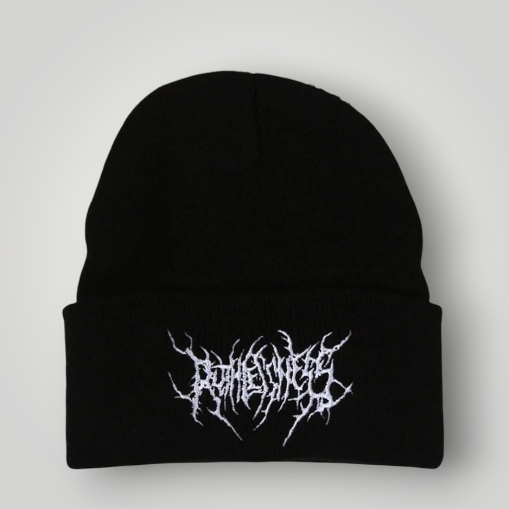 Bonnet Hiver Femme Noir Gothique