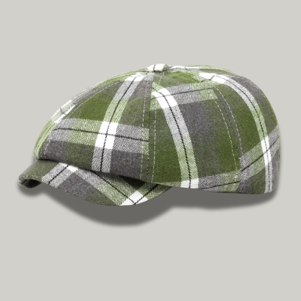 Béret Gavroche Vert Vintage